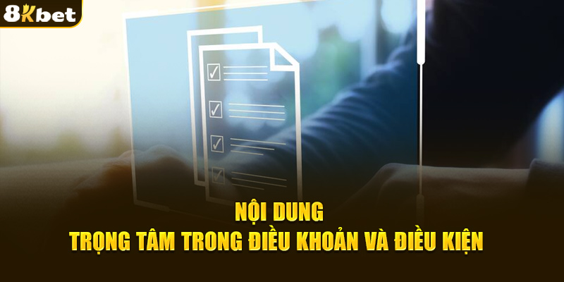 Nội dung trọng tâm cần biết trong điều khoản và điều kiện  